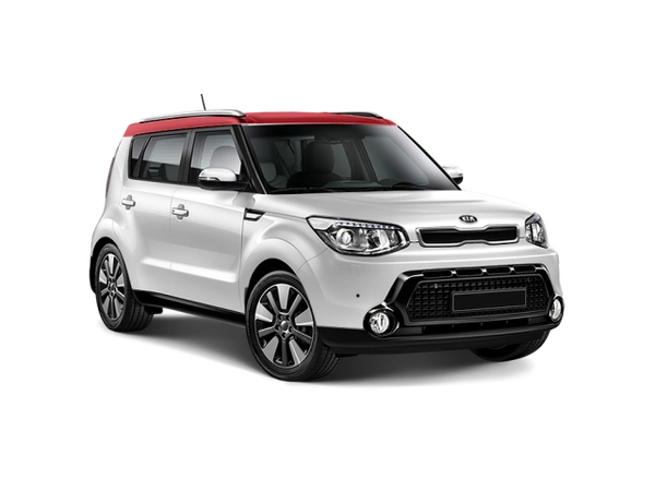 KIA Soul Clear White   Inferno Red (AH1)
